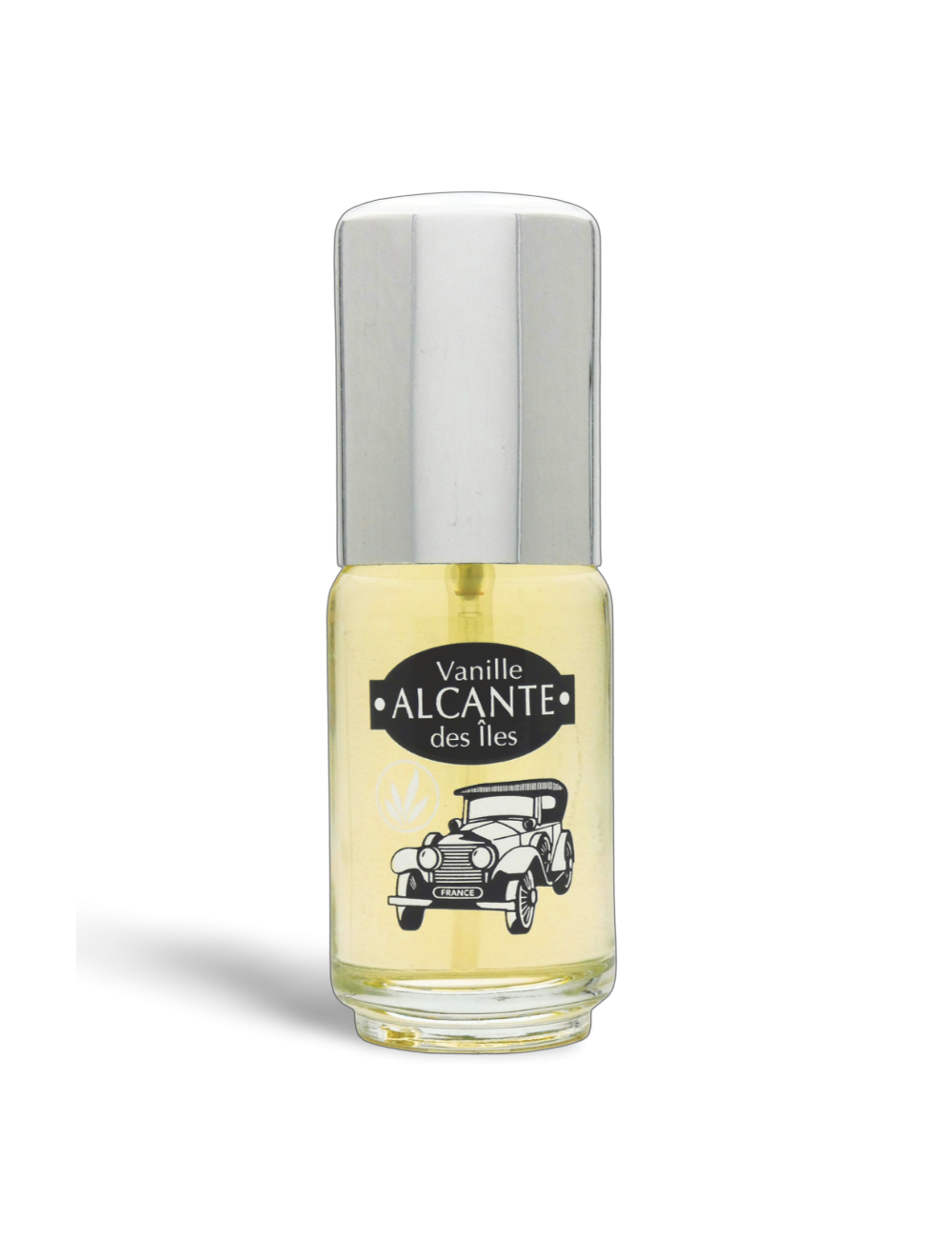 Vanille des îles, diffuseur de parfum et désodorisant en spray pour voiture Alcante