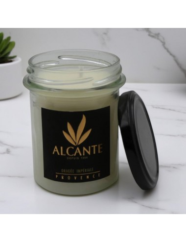 Dragée impériale, bougie parfumée cire végétale Alcante - Ambiance 150g