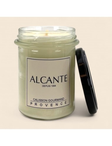 Calisson gourmand, bougie parfumée cire végétale Alcante - Atmosphère 180g