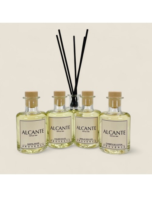 Champs de coton, diffuseur de parfum d'intérieur à batônnets, aux extraits de Grasse, 100ml